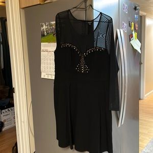 Torrid long sleeve sheer dress size 2x